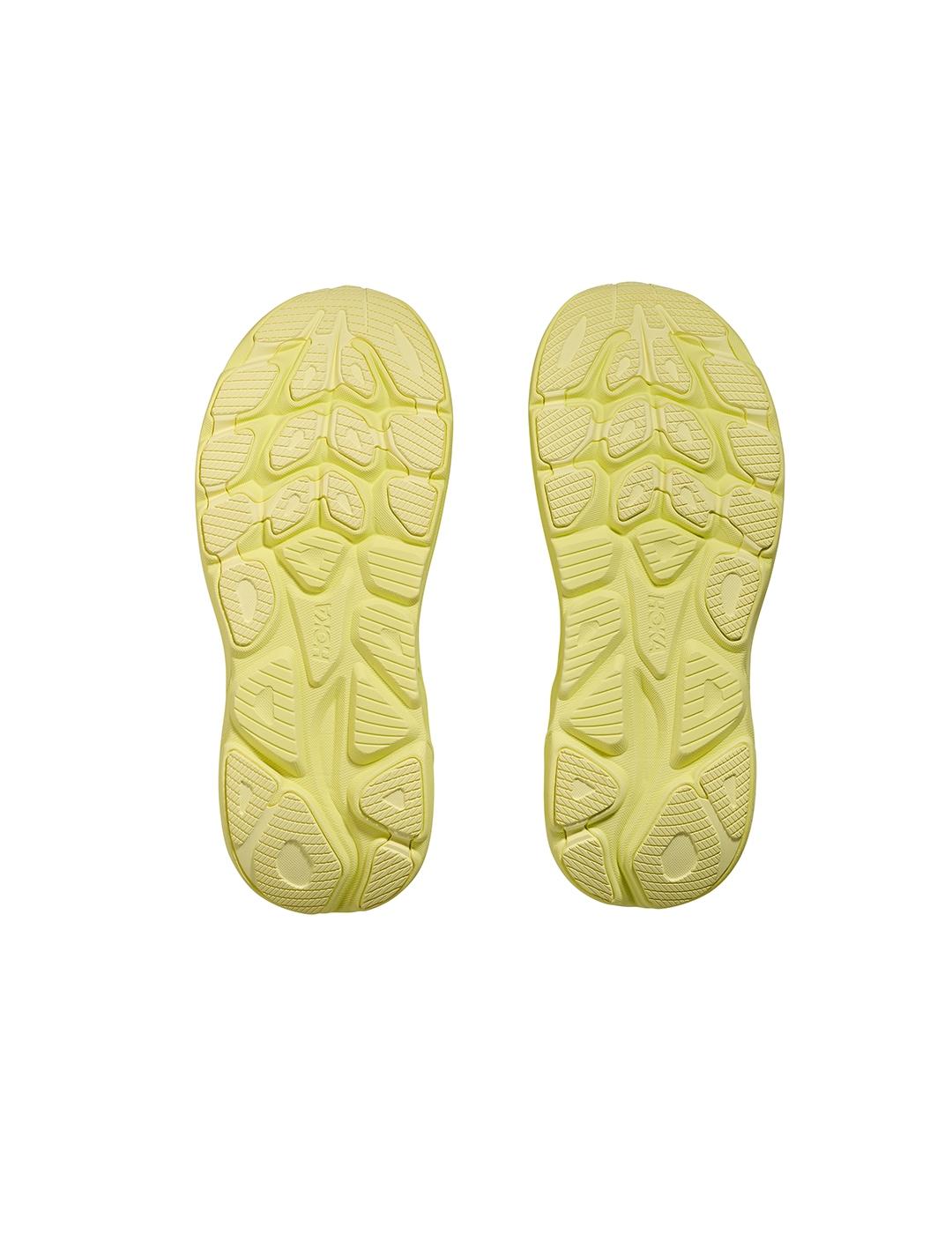 Zapatillas Hoka Clifton 10 neon amarillas de mujer