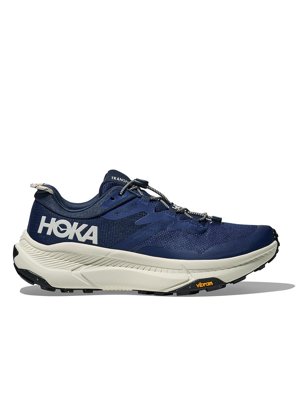 Zapatillas Hoka Transport Goretex azul de hombre