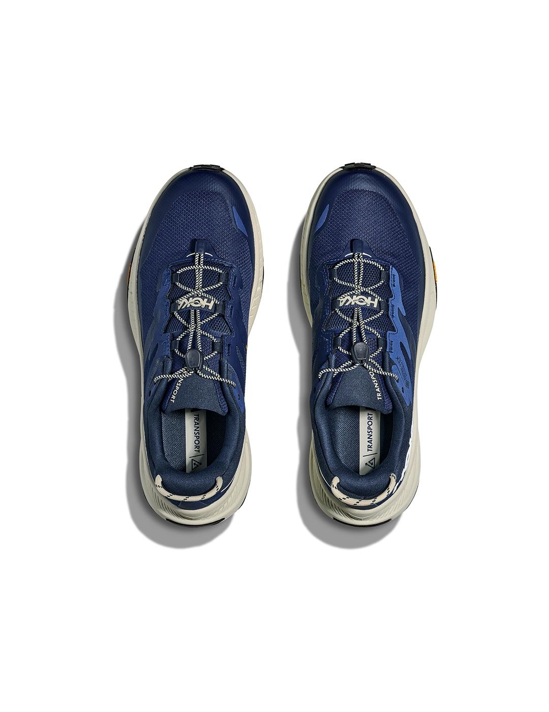 Zapatillas Hoka Transport Goretex azul de hombre