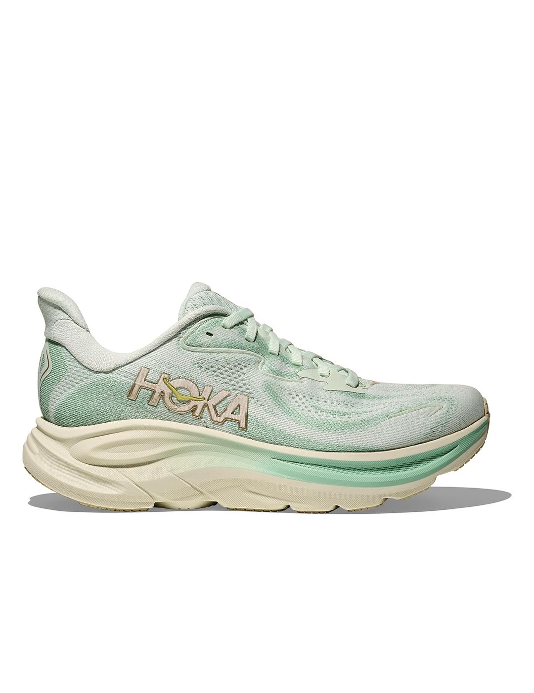 Zapatillas Hoka Clifton 10 verde claro de mujer