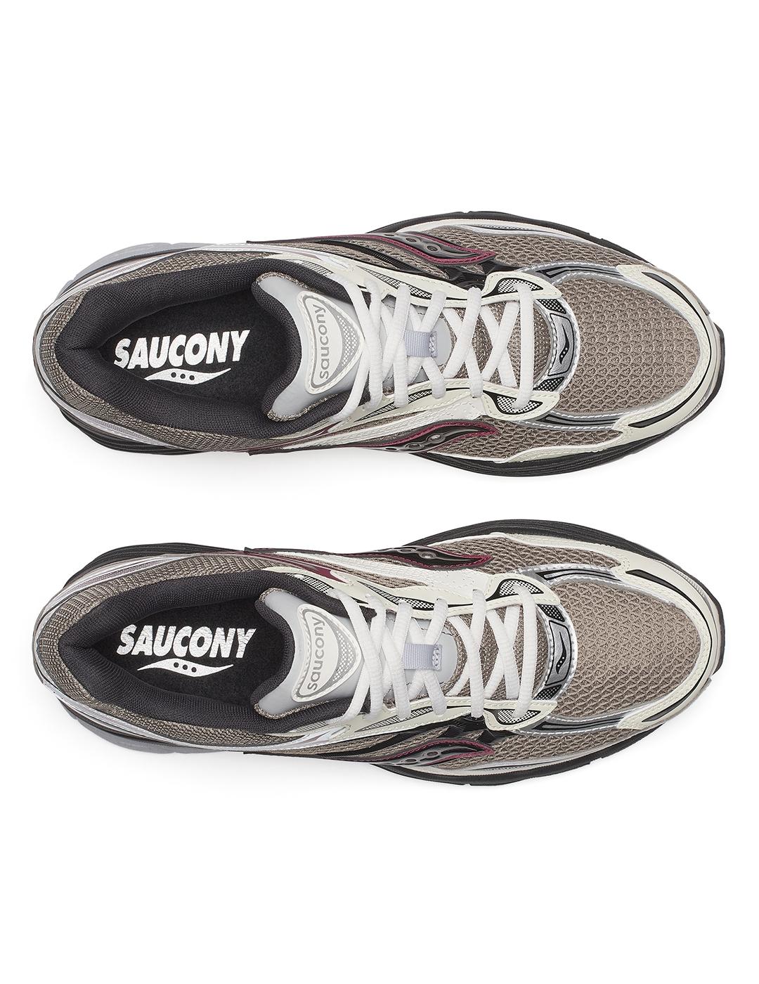 Zapatillas Saucony Progrid Omni 9 Tan Maroon de hombre