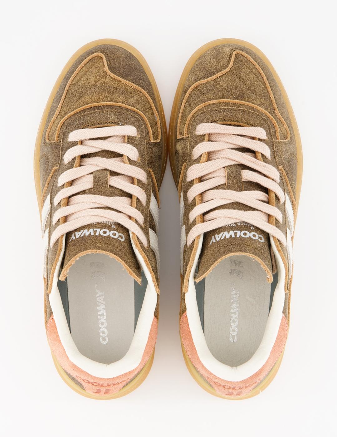 Zapatillas Coolway Goal marrones de hombre