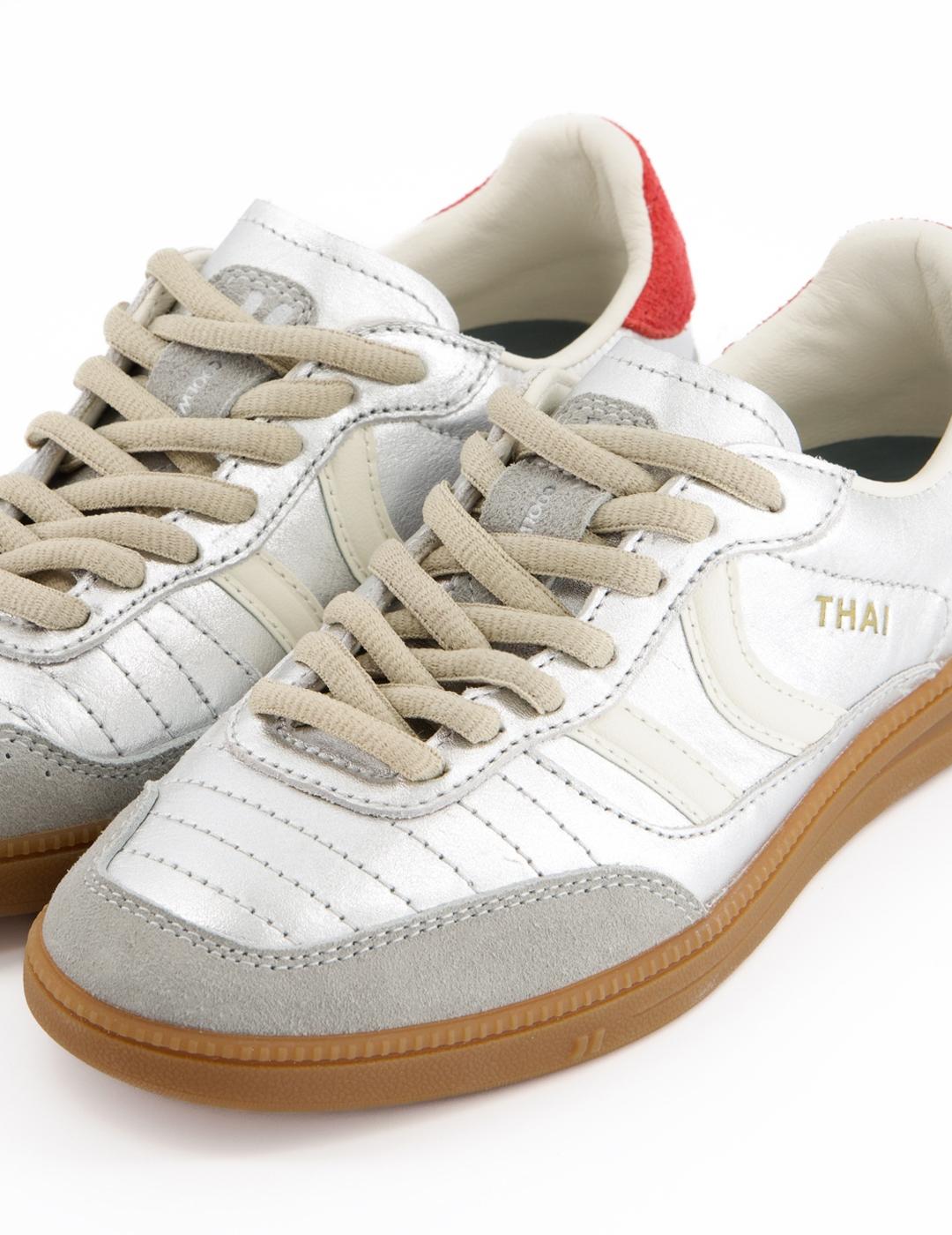 Zapatillas Coolway Thai plateadas de mujer