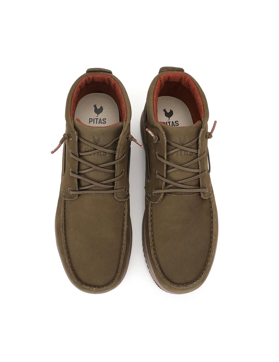 Botas Walk In Pitas Timor Leather Kaki de hombre