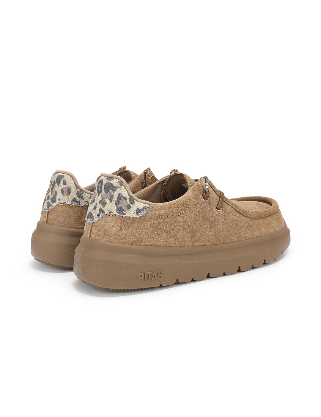 Zapatos Walk In Pitas Lyon Camel