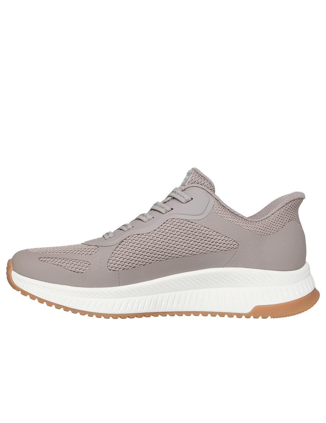Zapatillas Skechers Slip-ins Bobs Squad 4 beige de mujer