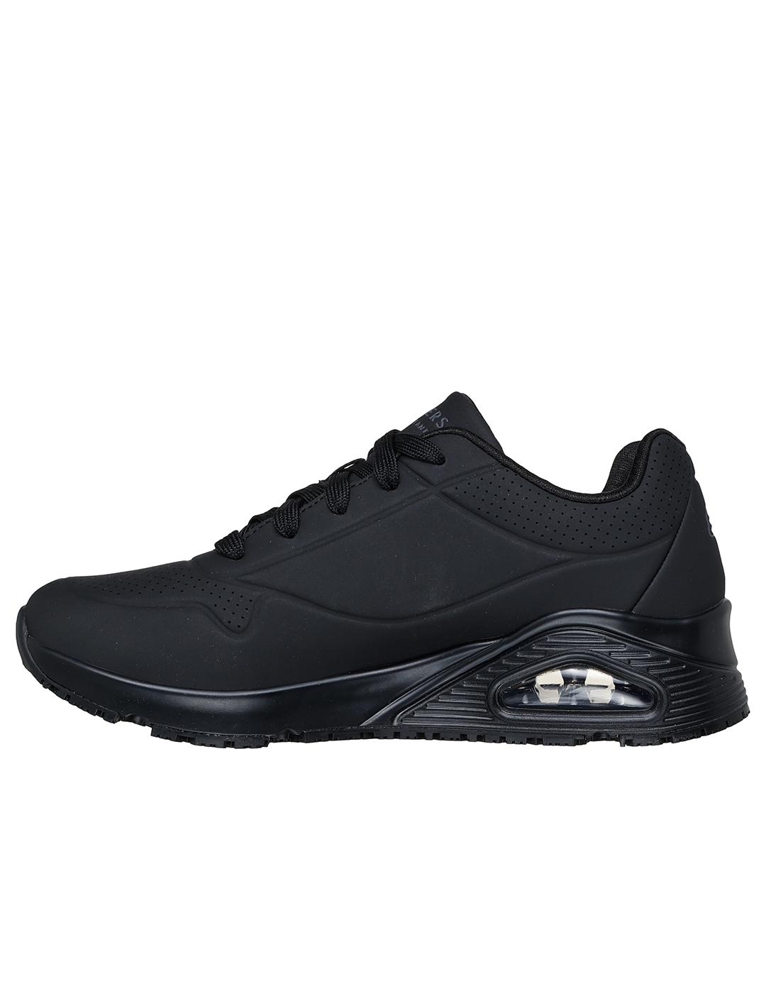 Zapatillas Skechers Work UNO antideslizante negras de mujer