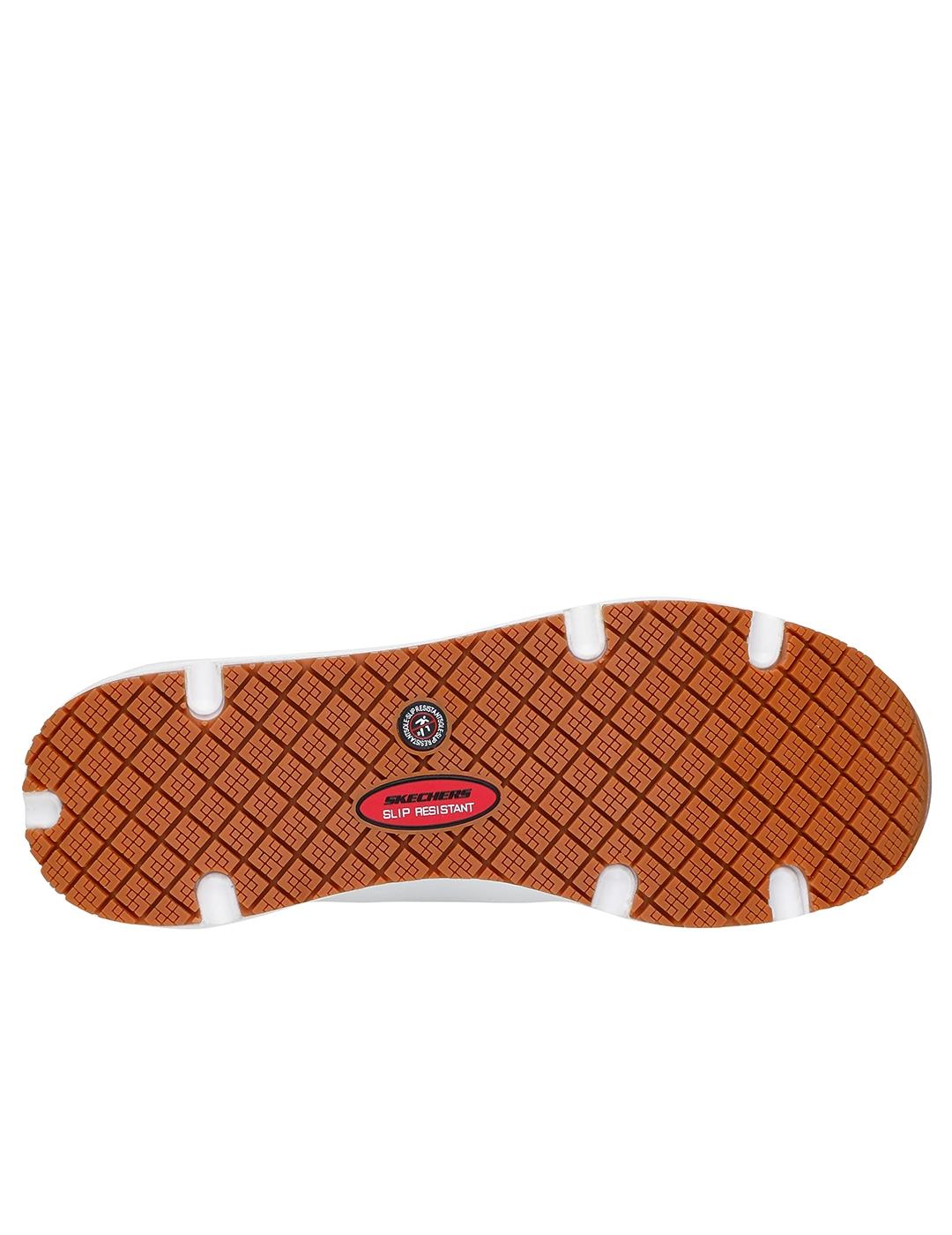 Zapatillas Skechers Work UNO antideslizantes blanca de mujer