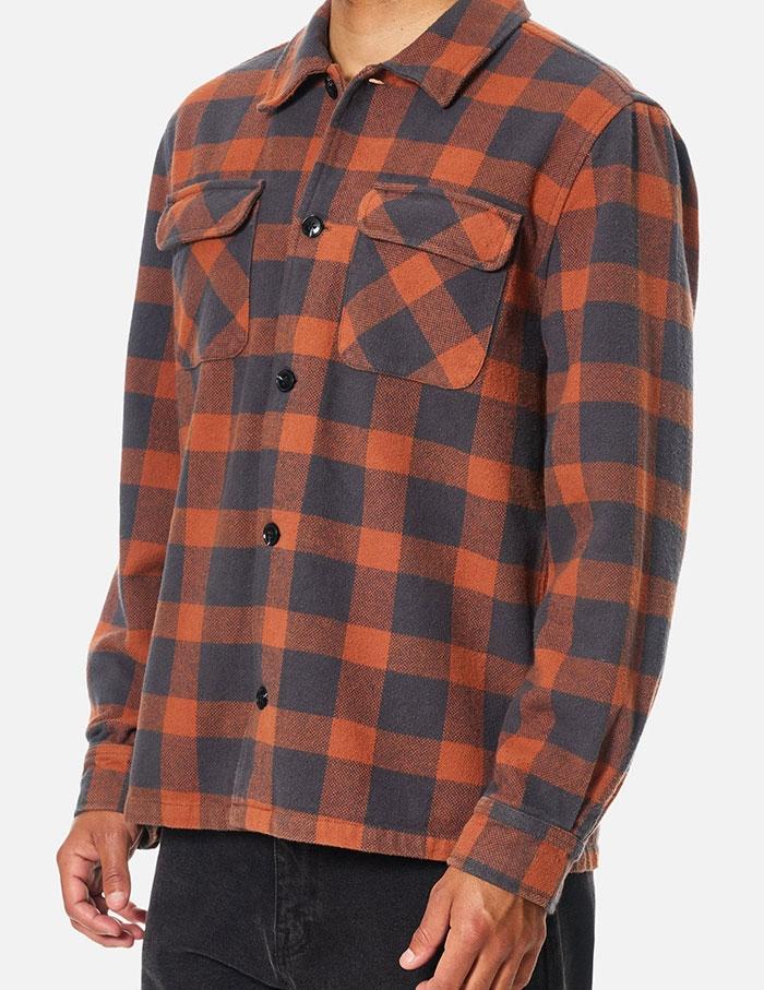 Camisa Katin Shiloh Flannel naranja de hombre