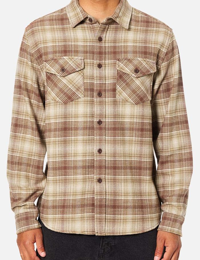 Camisa Katin Sierra Flannel Mahogany