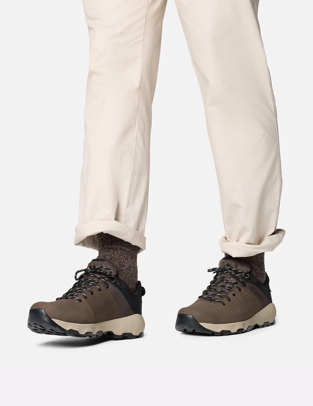 Zapatillas Columbia Newton Nimble piel marrón de hombre