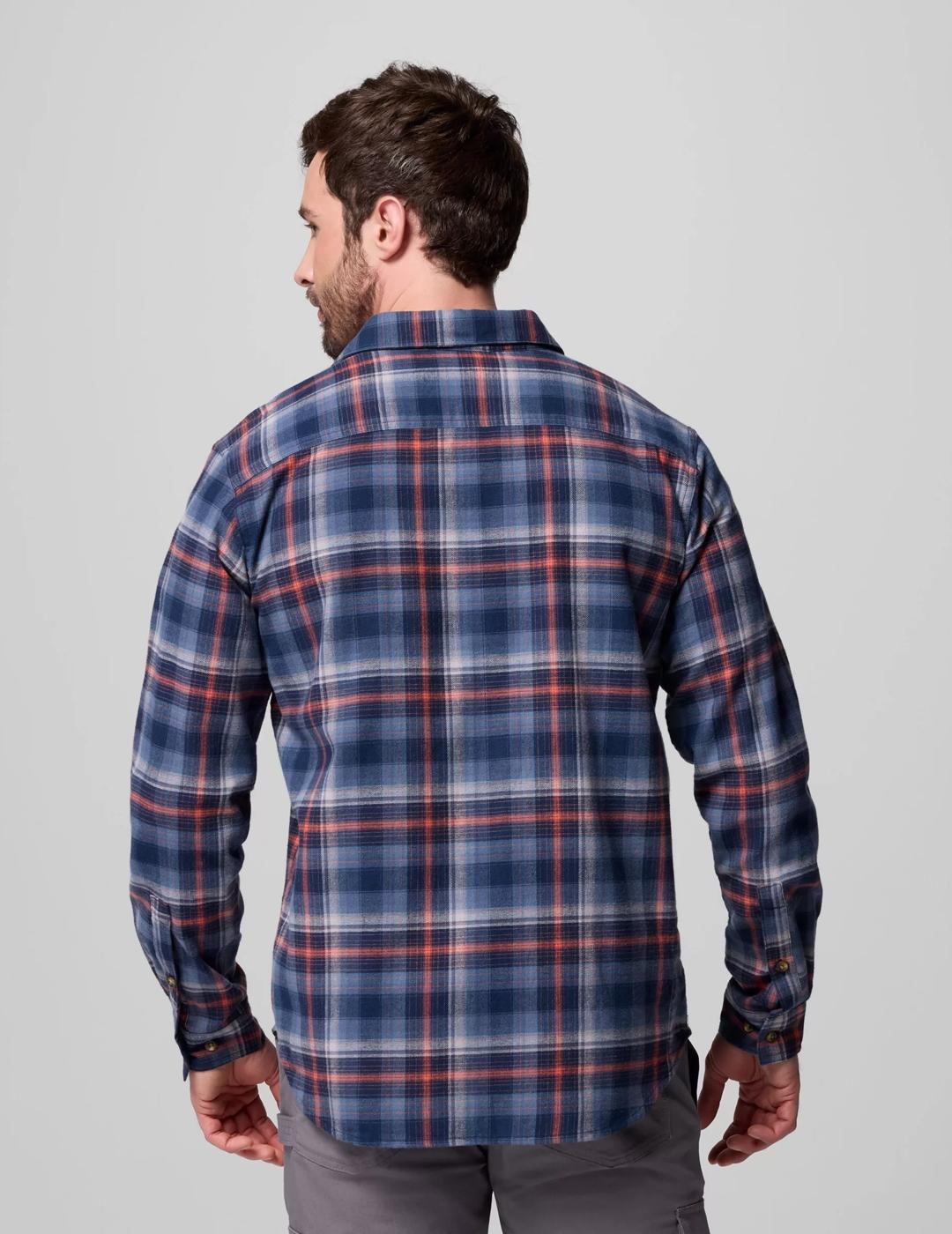 Camisa Columbia Cornell Woods Flannel Ls azul de hombre