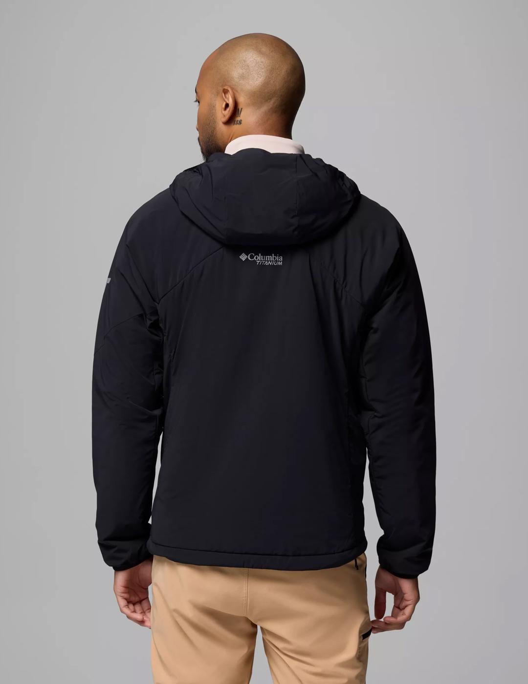 Chaqueta Columbia Titanium Silver negra de hombre