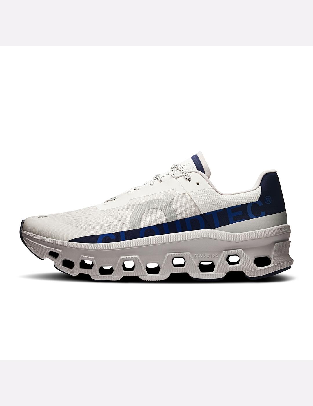 Zapatillas On Running Cloudmonster 1 blanca azul de hombre