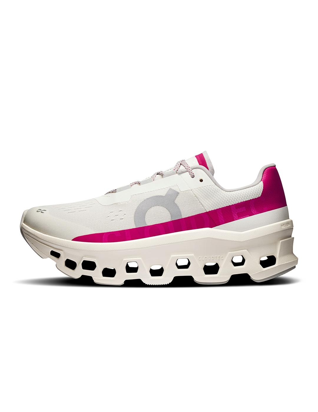 Zapatillas On Running Cloudmonster 1 W Ivory Grena