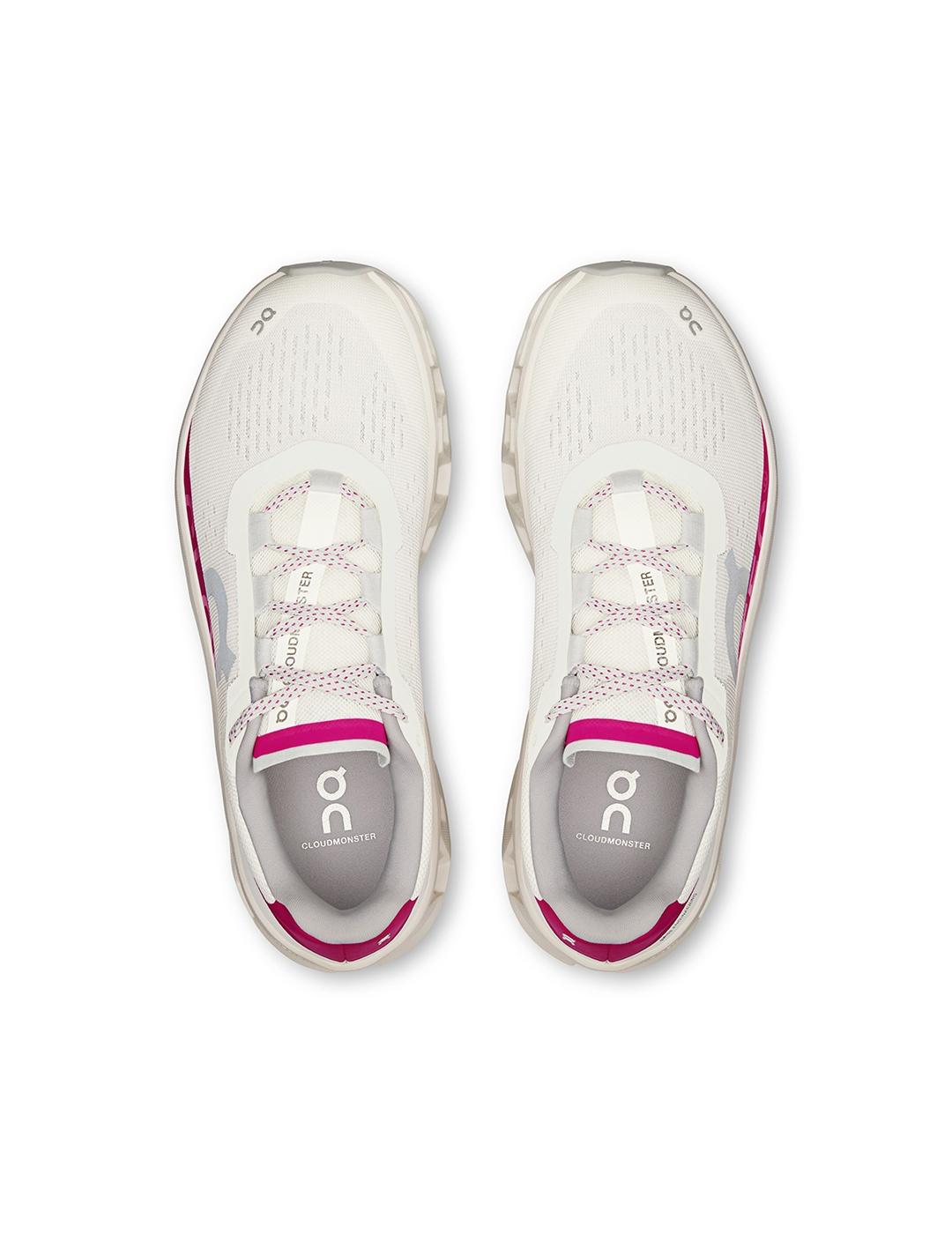 Zapatillas On Running Cloudmonster 1 W Ivory Grena