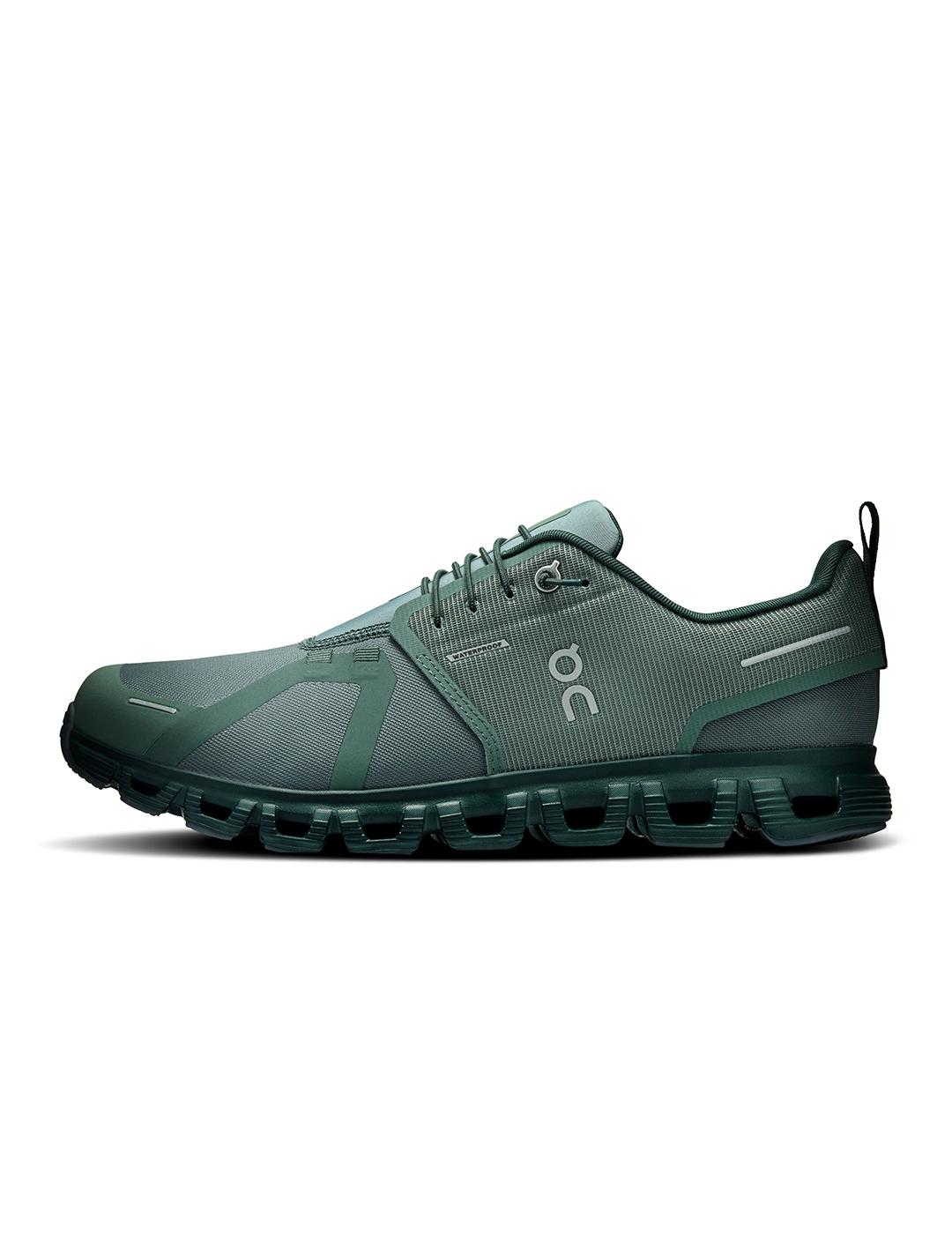 Zapatillas On Running Cloud 6 Waterproof verdes de hombre