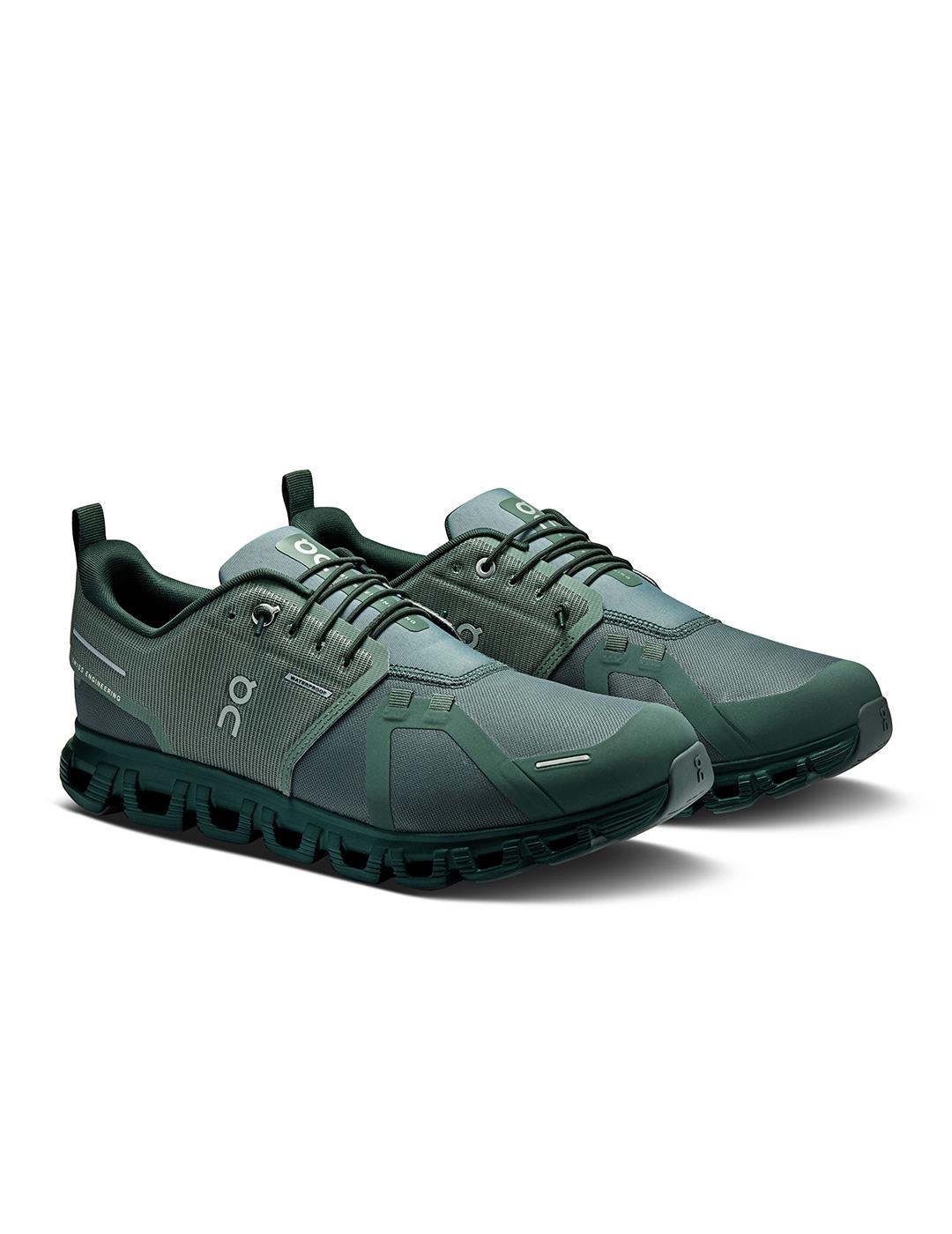 Zapatillas On Running Cloud 6 Waterproof verdes de hombre
