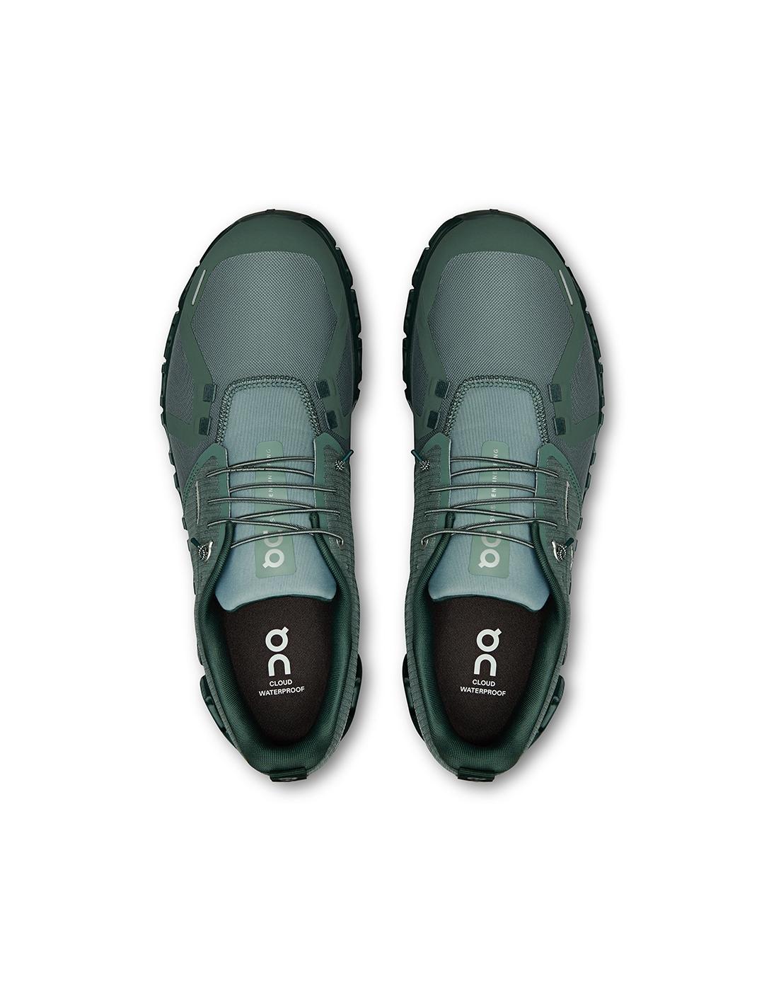 Zapatillas On Running Cloud 6 Waterproof verdes de hombre