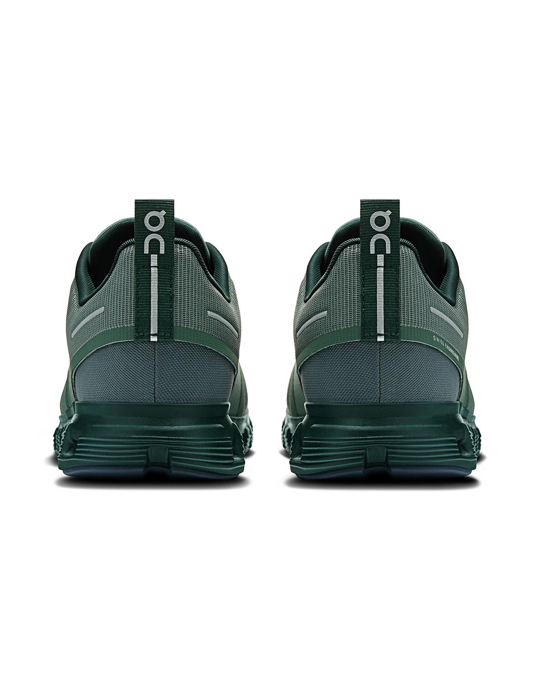 Zapatillas On Running Cloud 6 Waterproof verdes de hombre