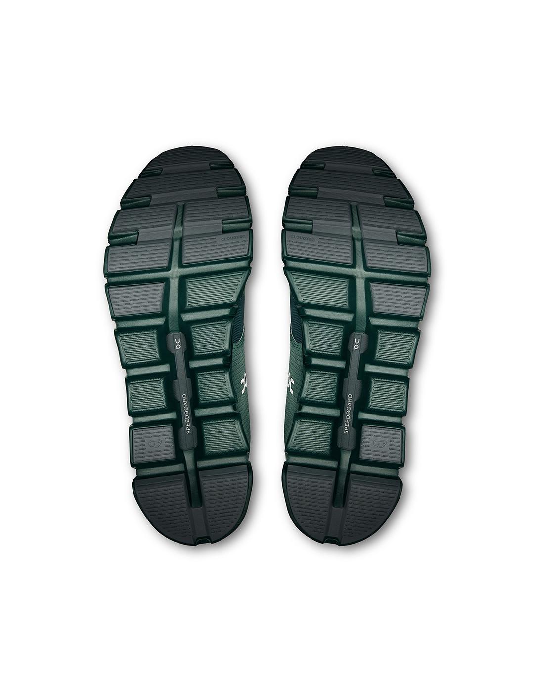 Zapatillas On Running Cloud 6 Waterproof verdes de hombre