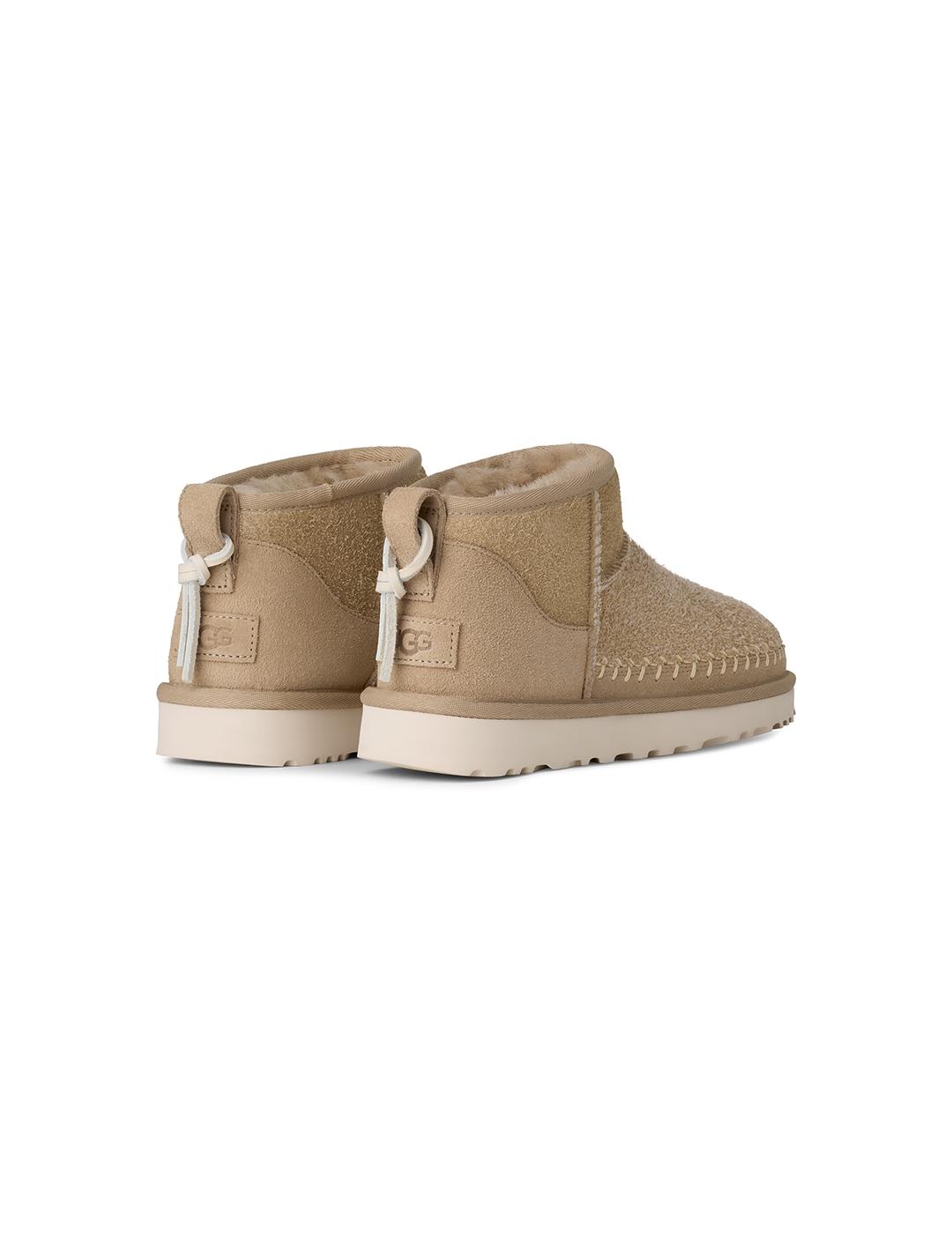 Botas UGG Classic Ultra Mini Birritz Mustard Seed de mujer