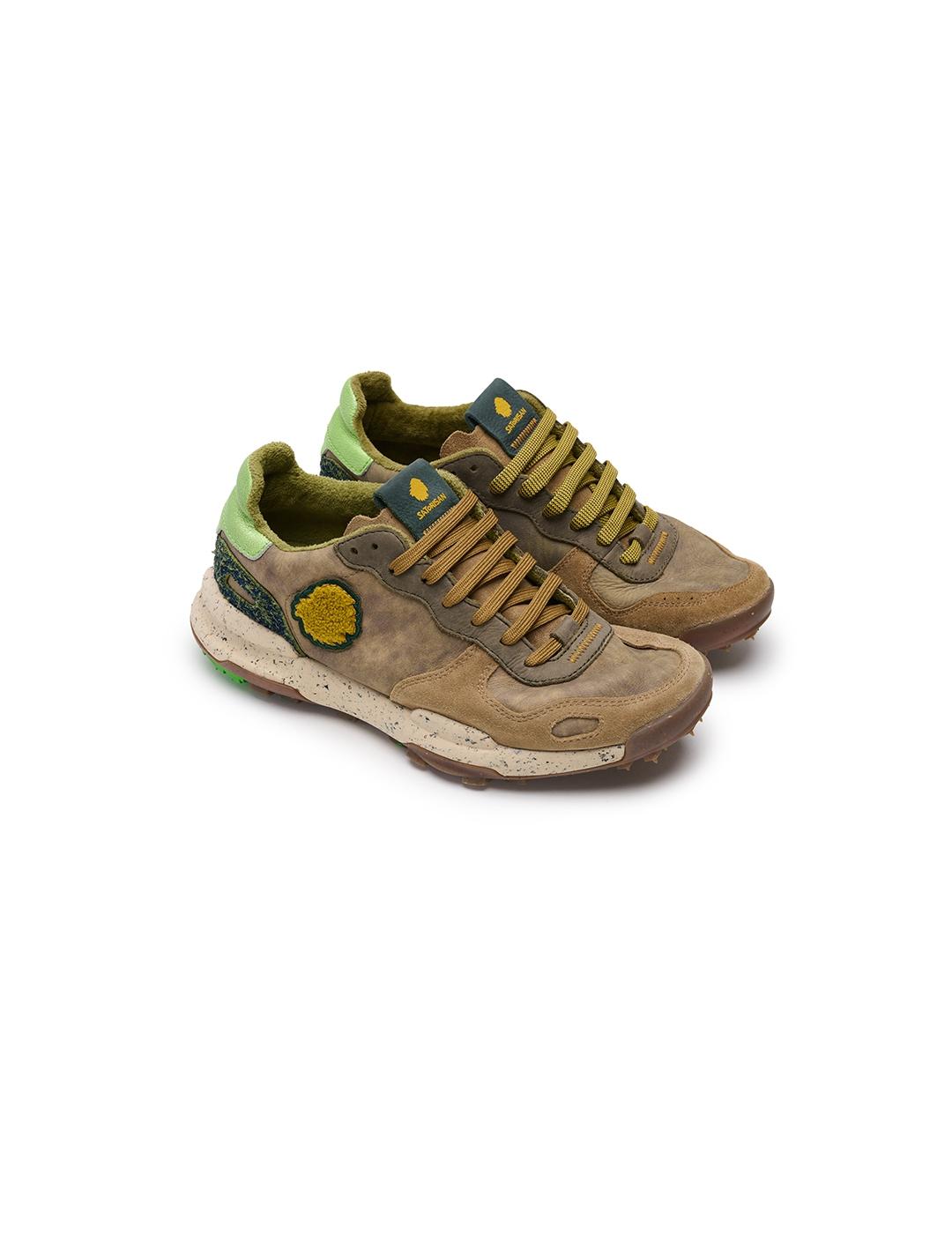 Zapatilla Satorisan Chacrona Premium verdes de hombre