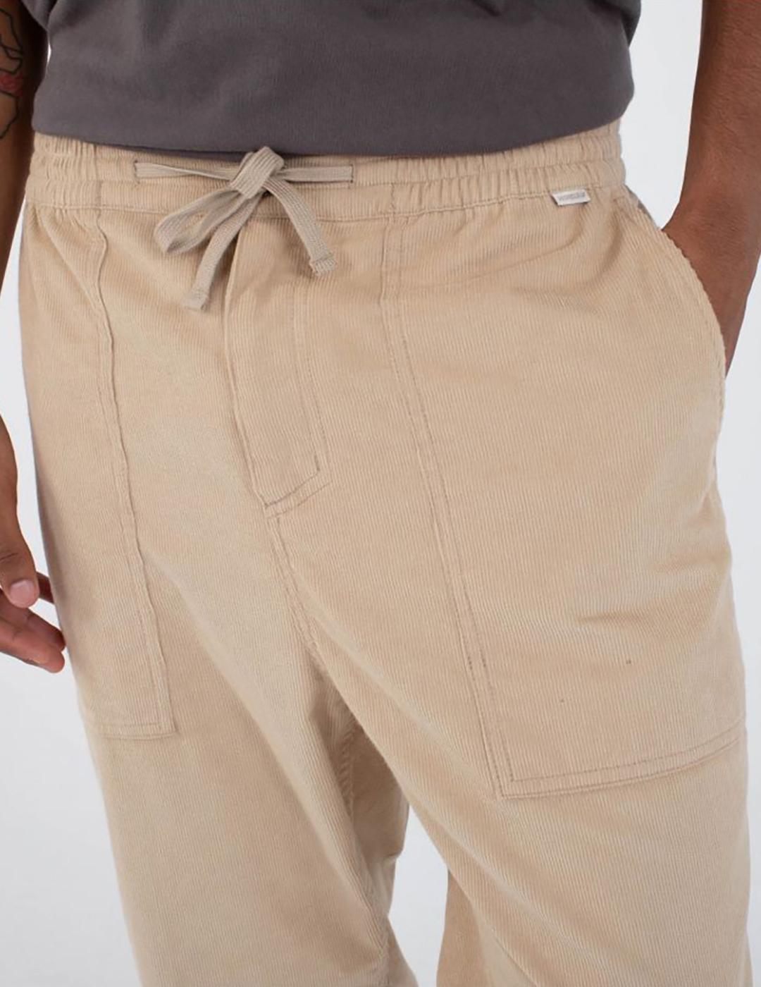 Pantalón Hurley Baja Straight pana beige de hombre
