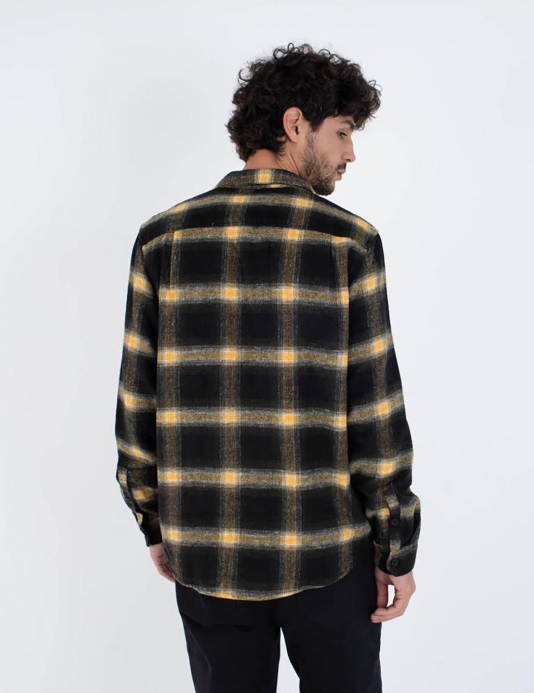 Camisa Hurley Portland Heavyweight Flannel Black de hombre