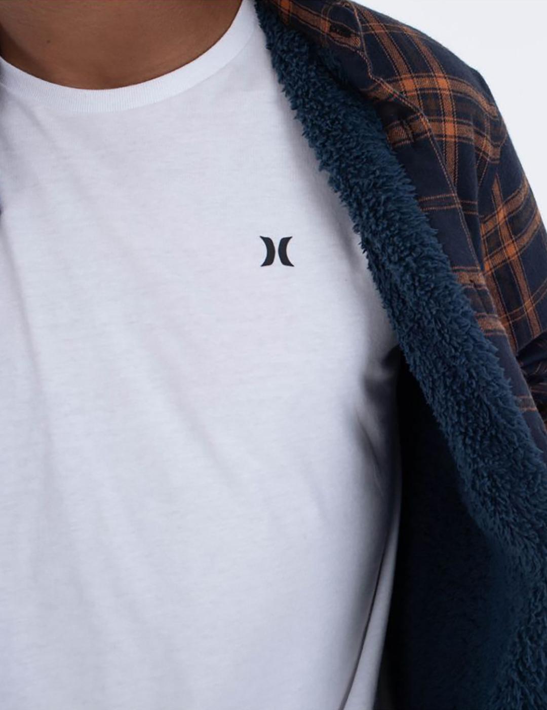 Camisa Hurley Axe Sherpa Flannel Armored Navy de hombre