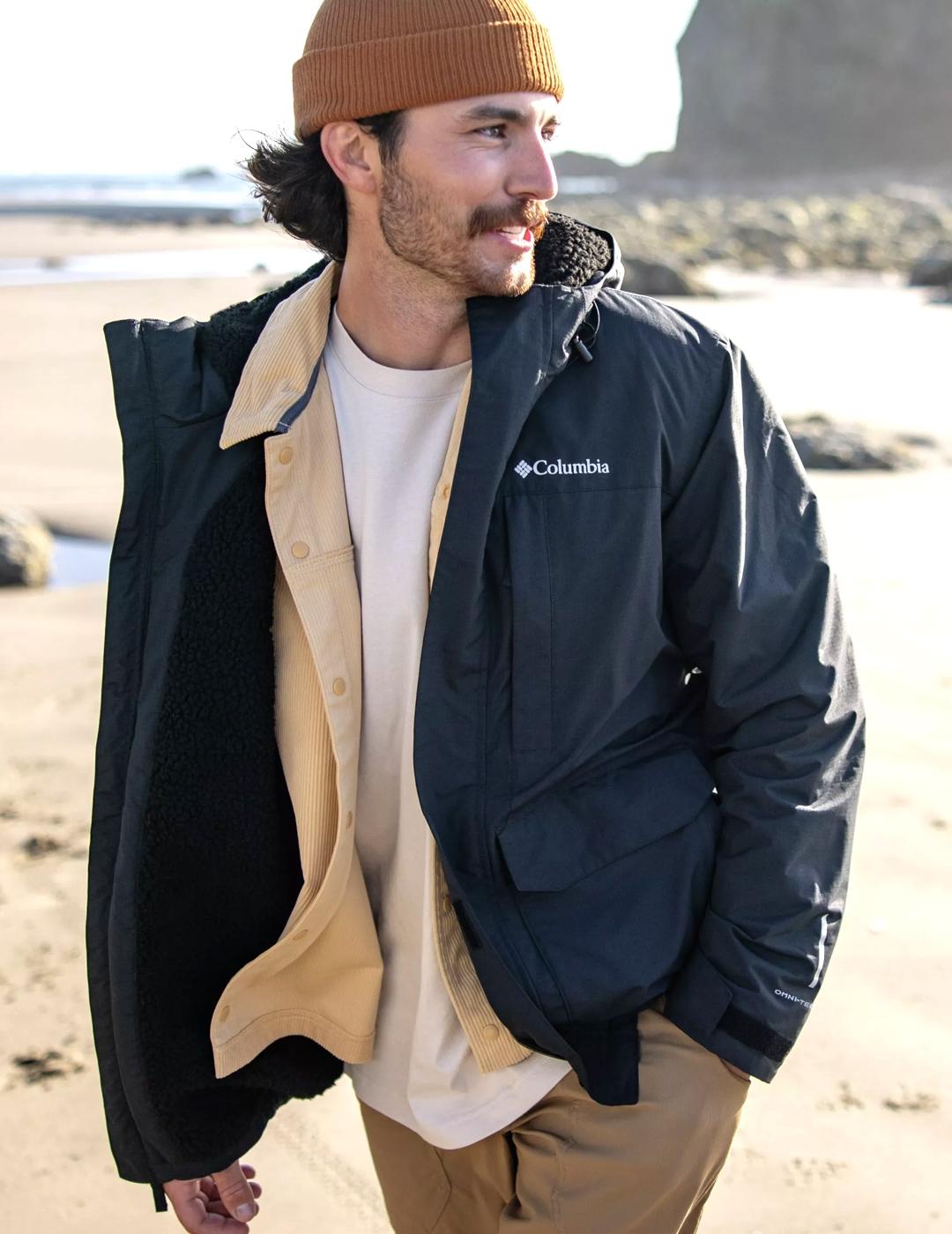 Chaqueta Columbia Landroamer Sherpa Lined verde de hombre