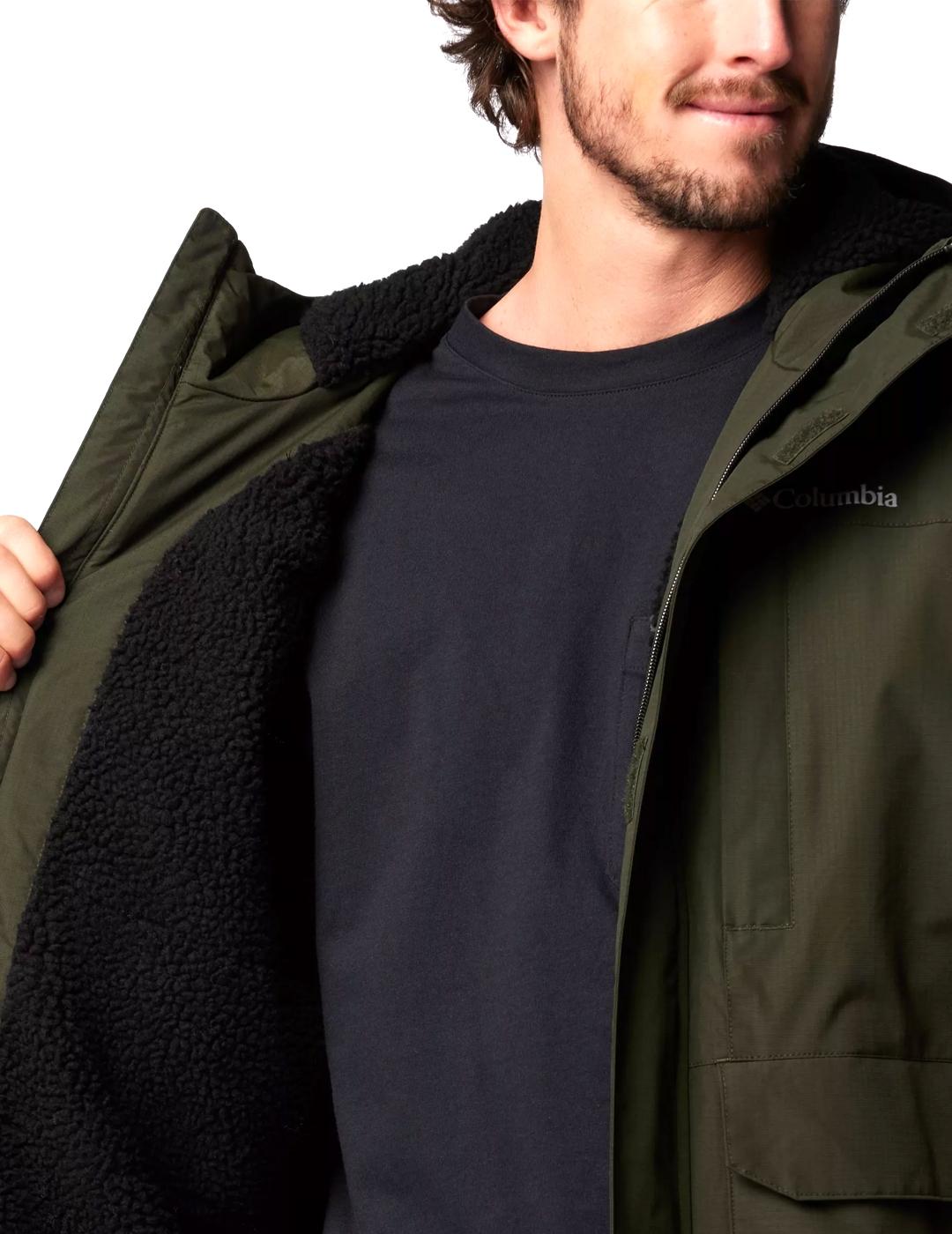 Chaqueta Columbia Landroamer Sherpa Lined verde de hombre