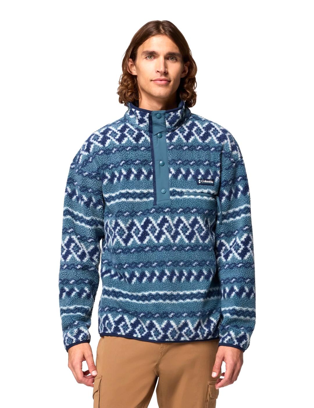 Forro Polar Columbia Helvetia II Printed azules de hombre