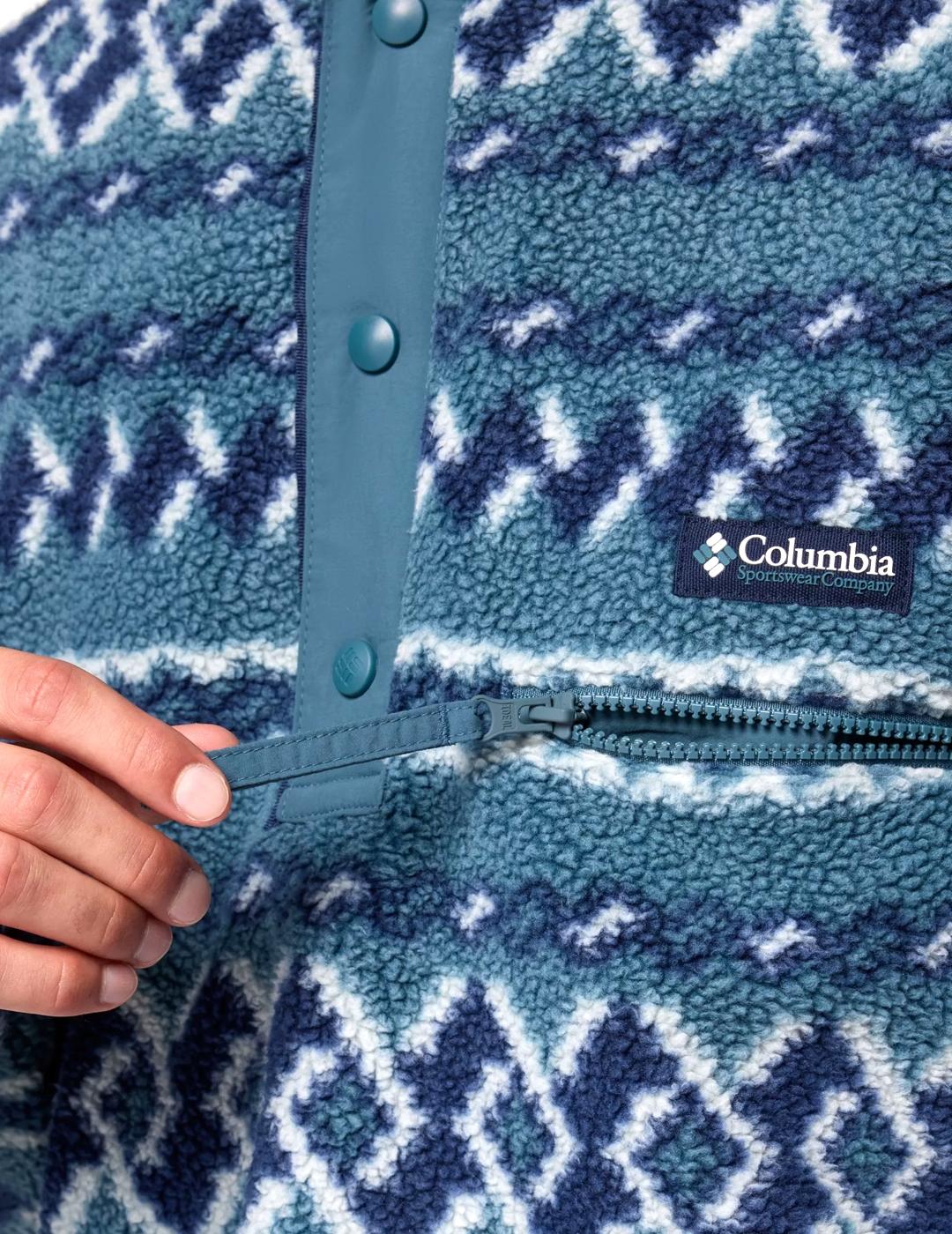 Forro Polar Columbia Helvetia II Printed azules de hombre