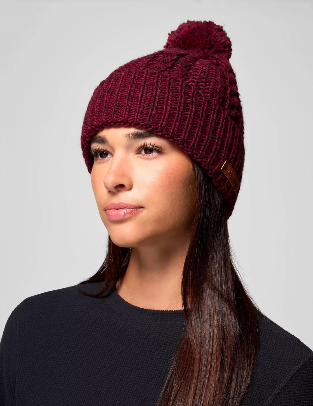 Gorro Columbia Cozy Ridge granate unisex