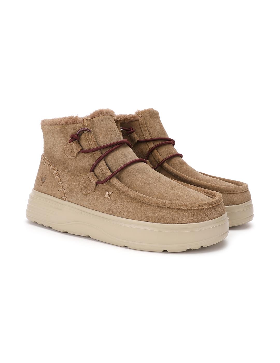 Botas Walk In Pitas Sydney Camel de mujer