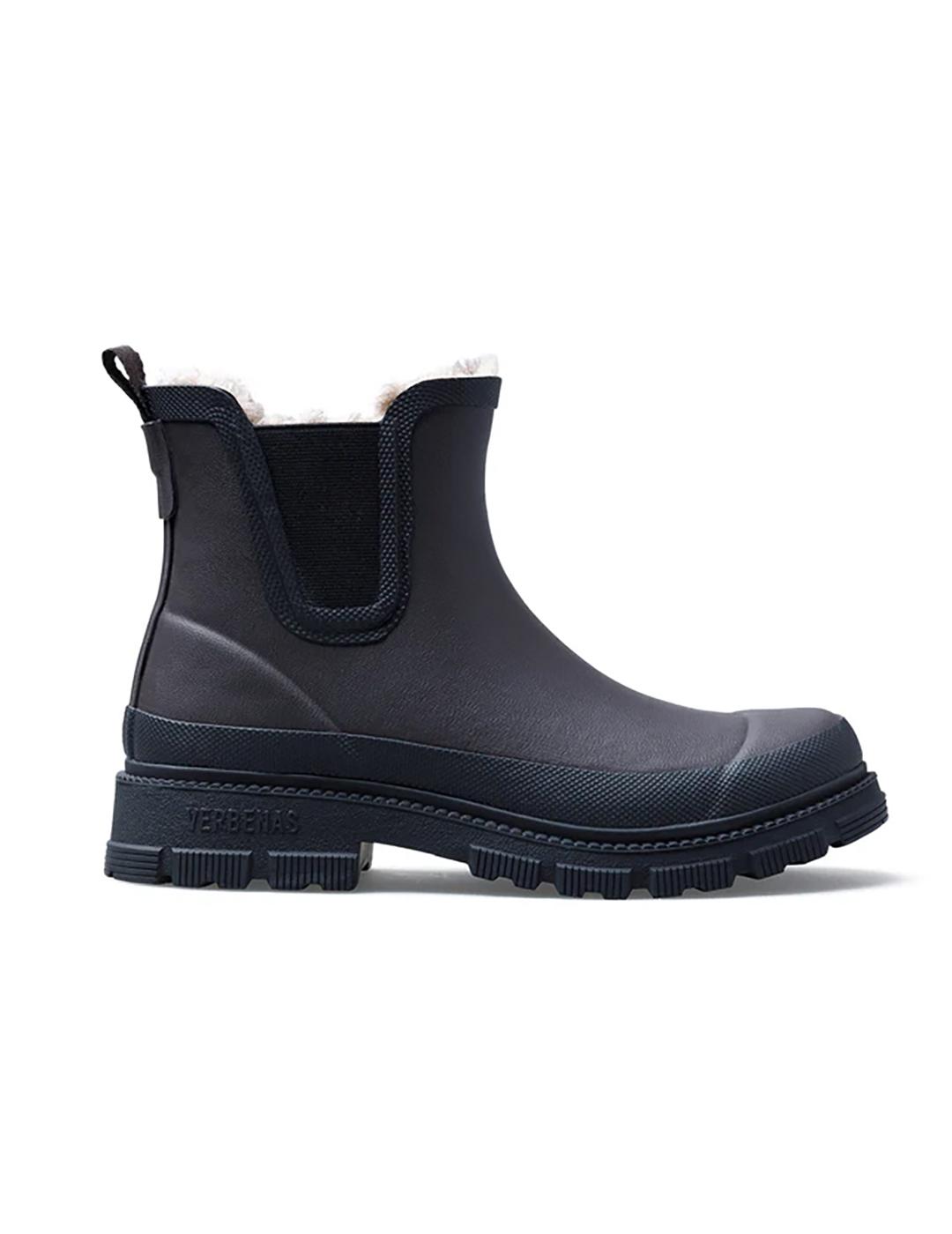 Botas Verbenas Lua Mate Combi marrón con pelo de mujer