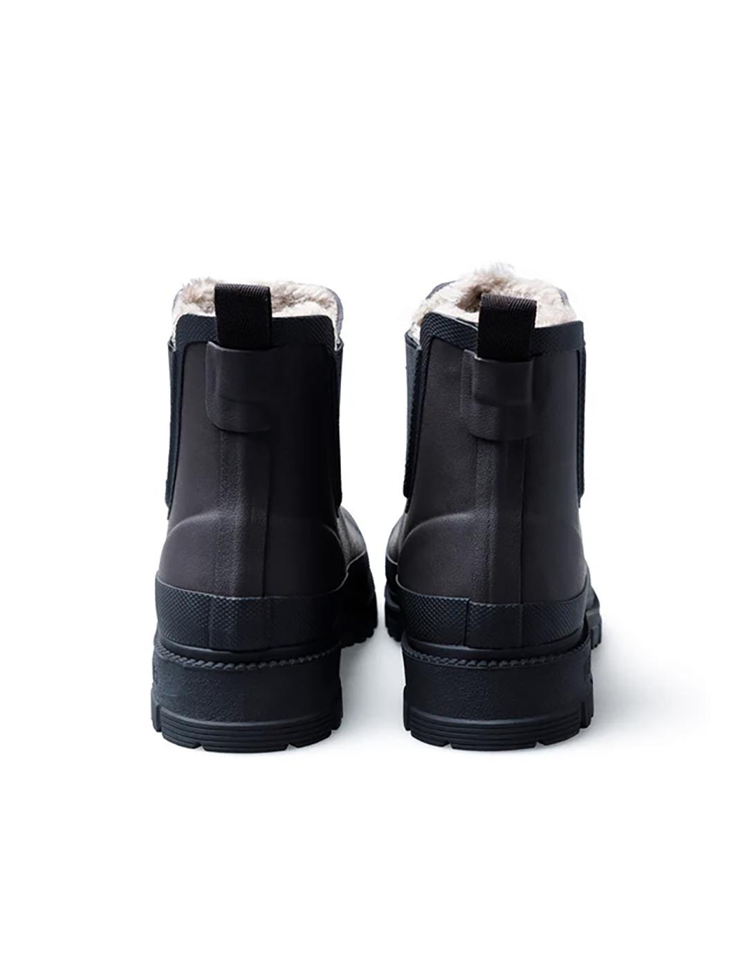 Botas Verbenas Lua Mate Combi marrón con pelo de mujer