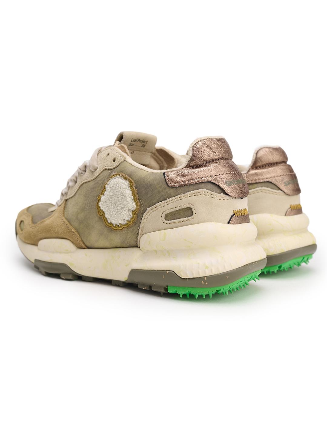 Zapatillas Satorisan Chacrona Premium beige de mujer