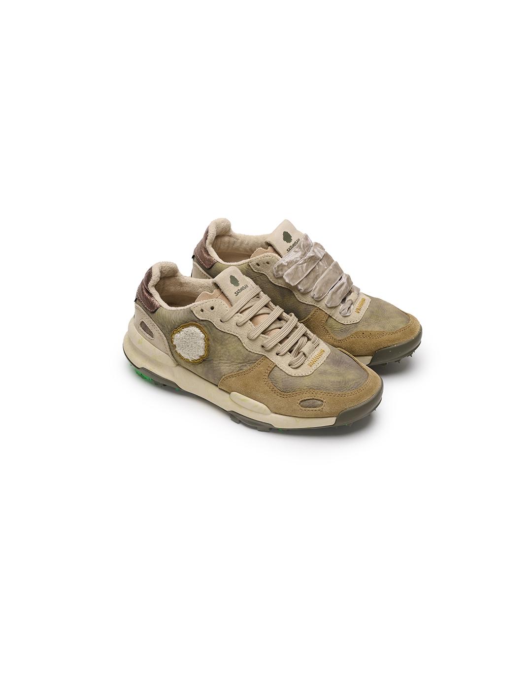 Zapatillas Satorisan Chacrona Premium beige de mujer