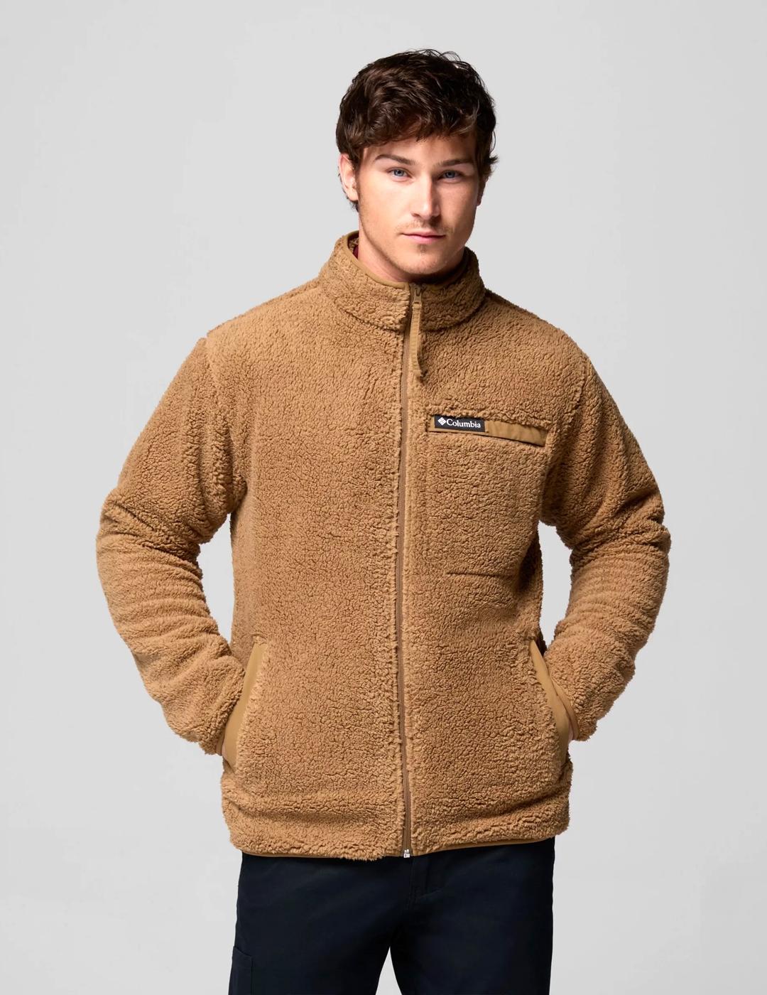 Forro Polar Columbia Rugged Ridge High Pile camel de hombre