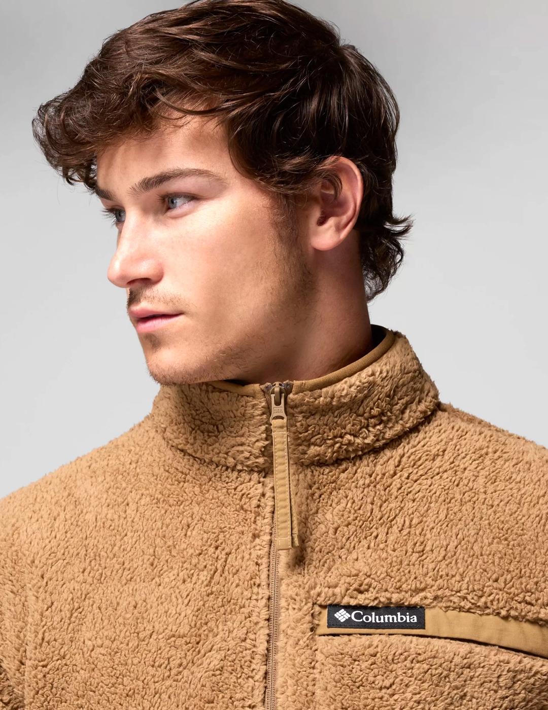 Forro Polar Columbia Rugged Ridge High Pile camel de hombre