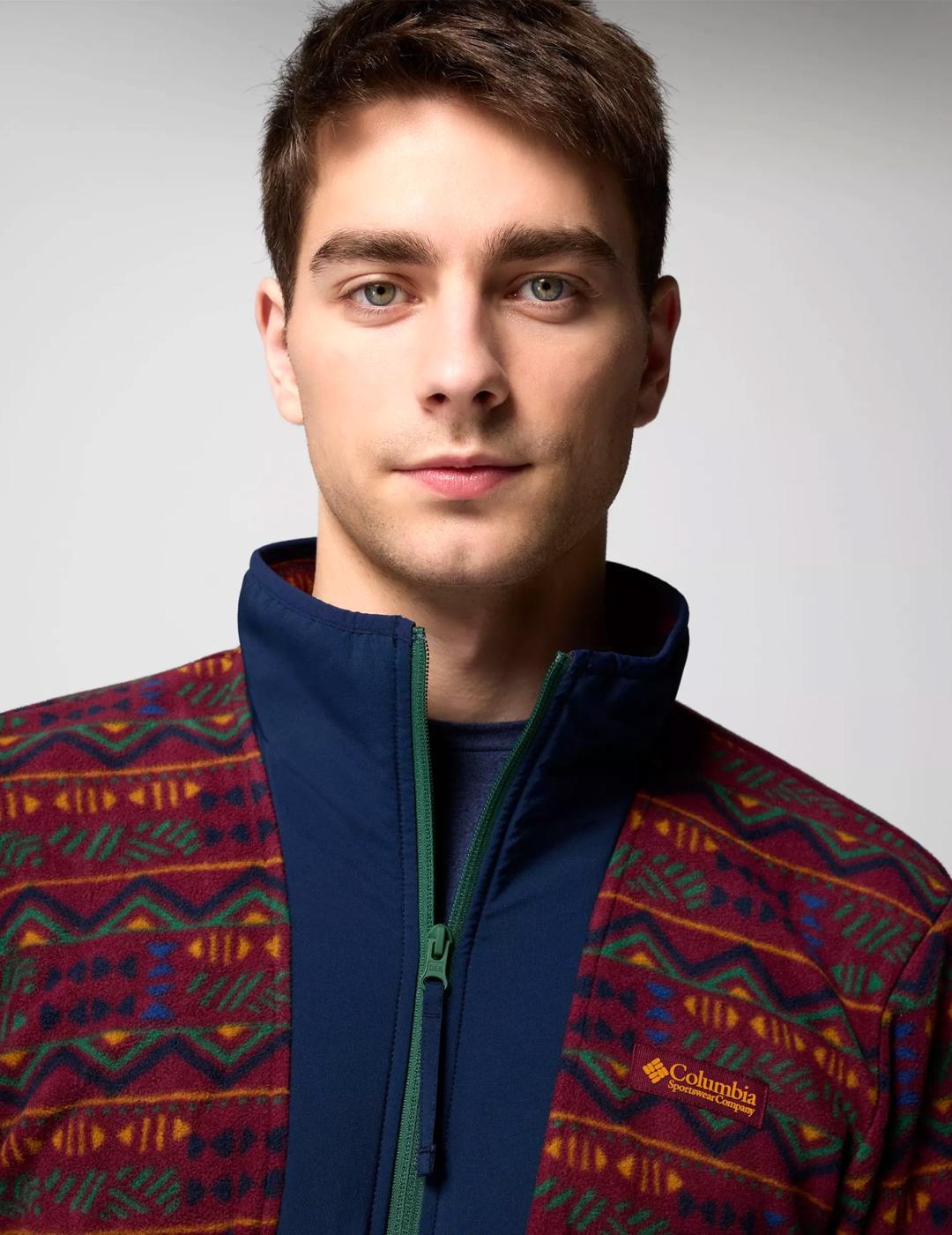 Forro Polar Columbia Sequoia Grove Printed granate de hombre