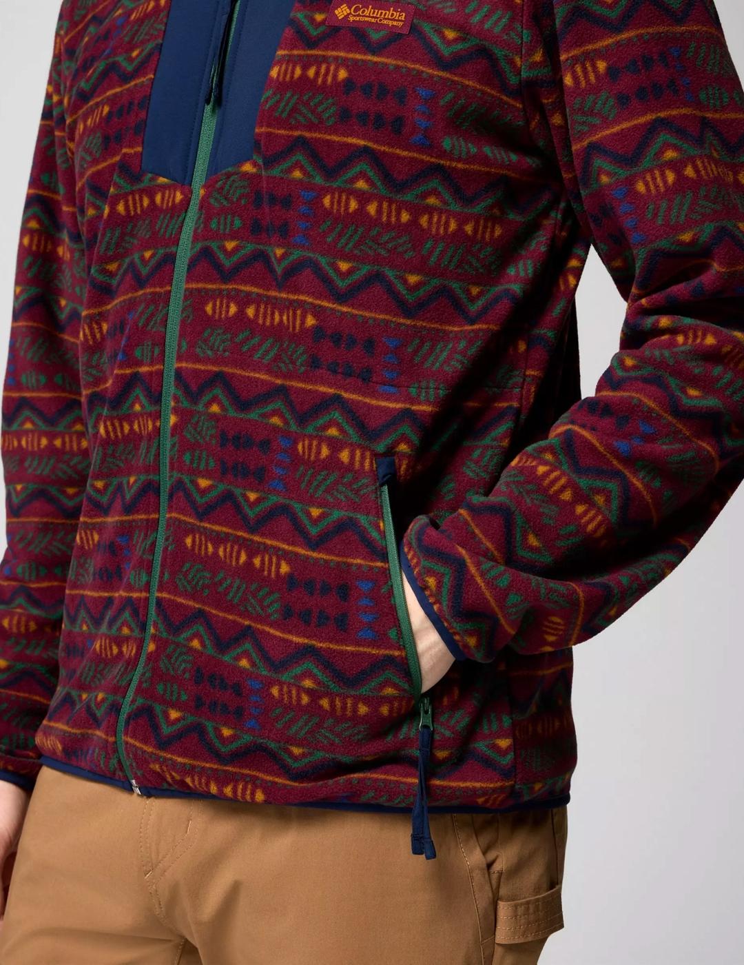 Forro Polar Columbia Sequoia Grove Printed granate de hombre