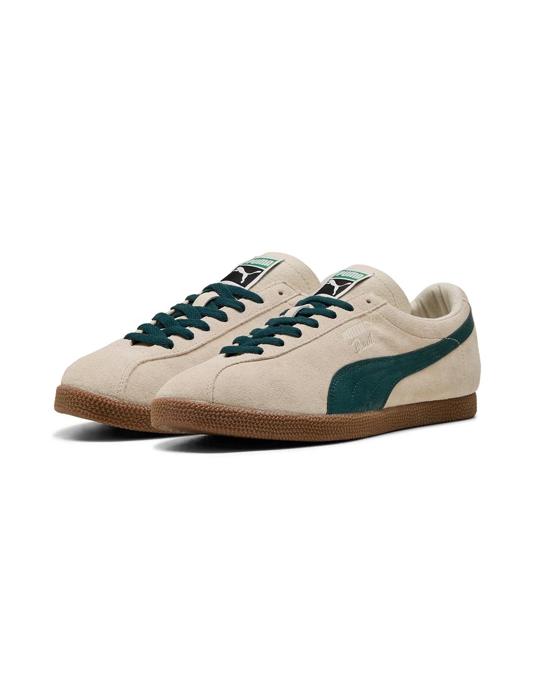 Zapatillas Puma Brasil ante crudo de hombre