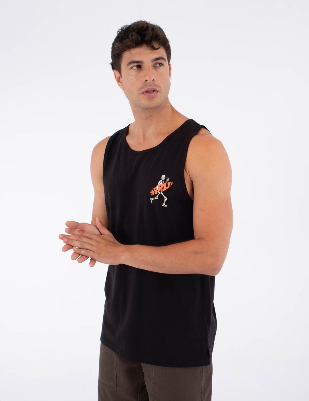 Camiseta Hurley Sisas Flamengue negra hombre