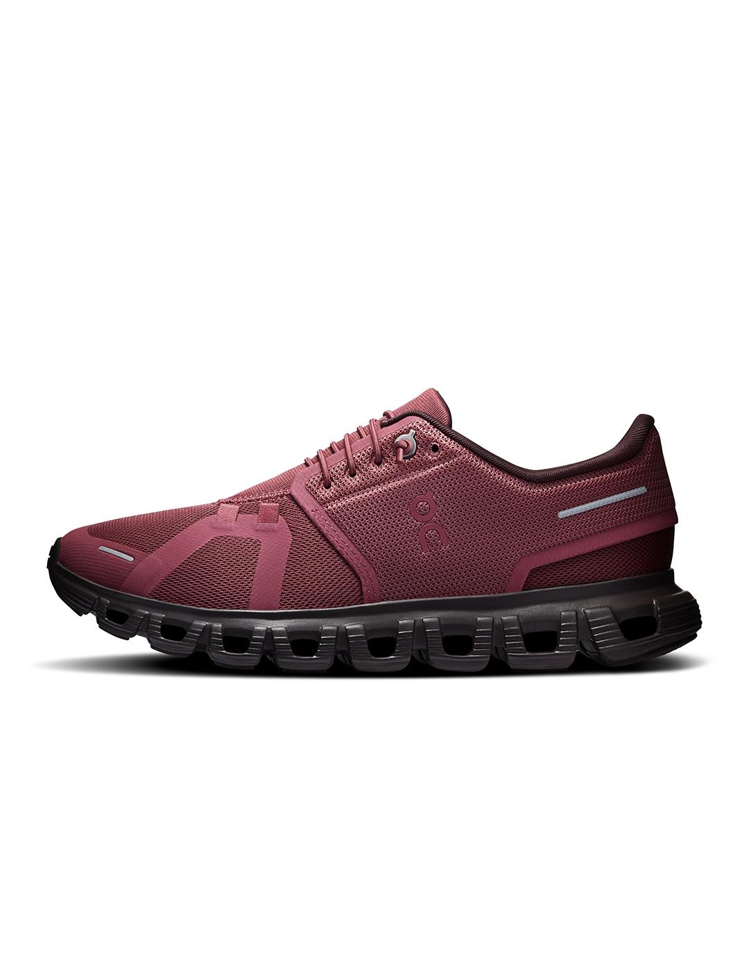 Zapatillas On Running Cloud 6 Barberry Ox de mujer ON RUNNING Granate para Mujer | SNIKER